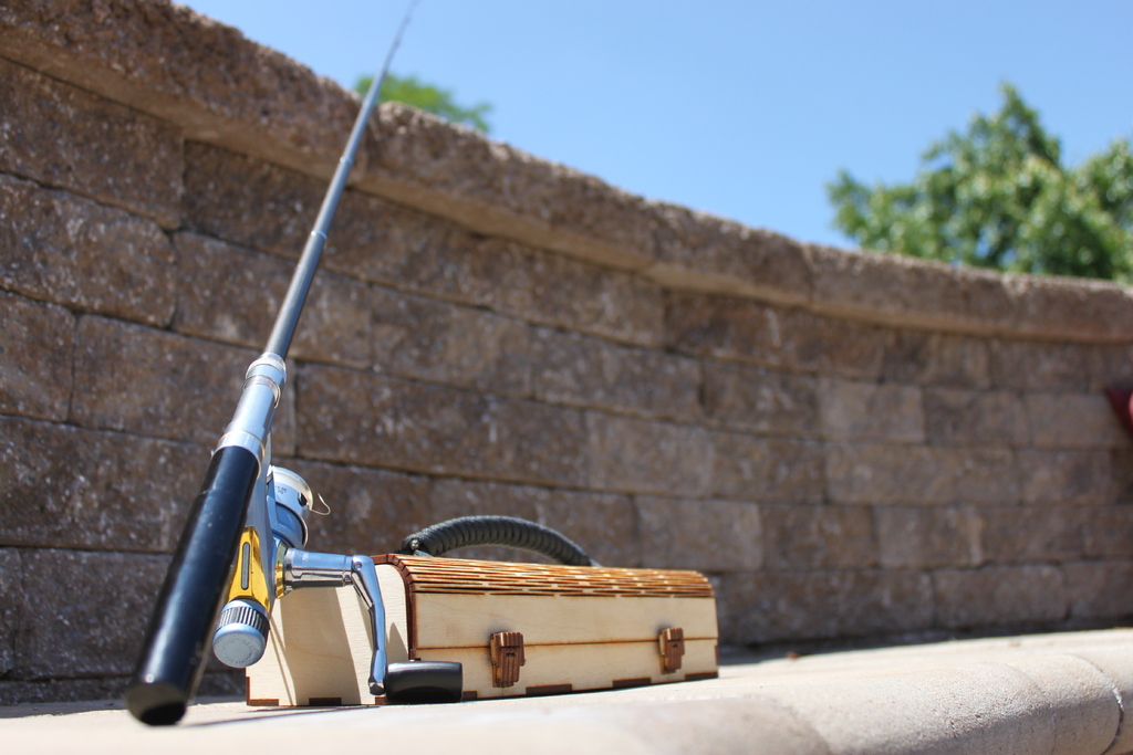 Mini Tackle Box for Pen Fishing Rods